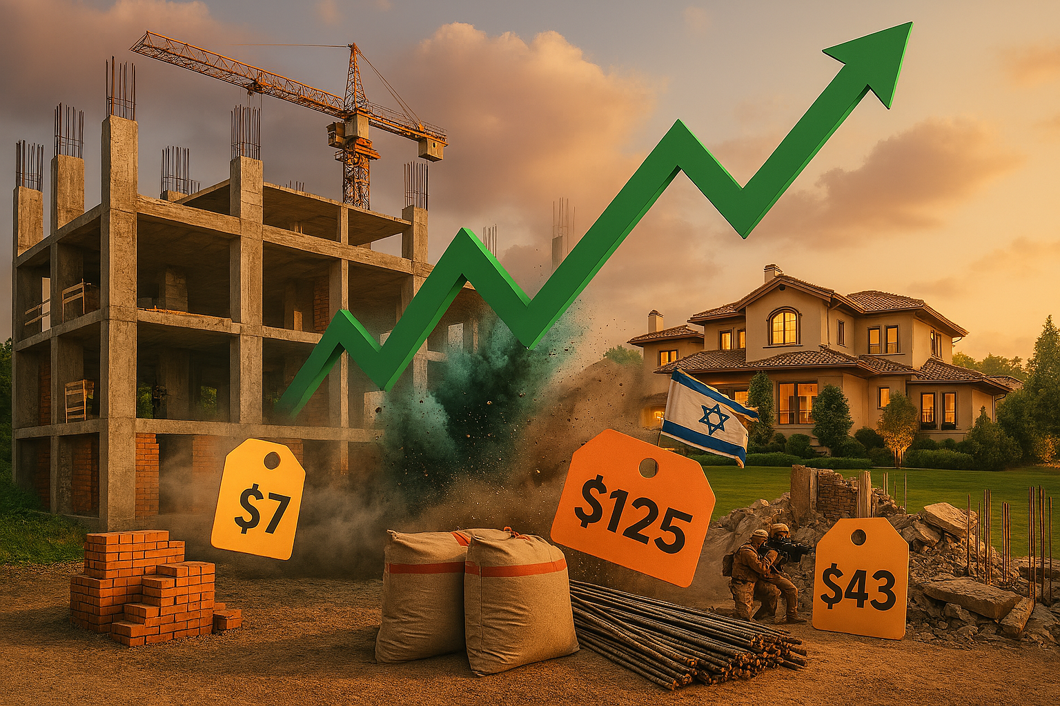 افزایش قیمت مصالح و هزینه ها